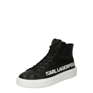 Karl Lagerfeld Kotníkové tenisky  černá / bílá