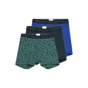 SCHIESSER Spodní prádlo modrá / námořnická modř / zelená / jedle