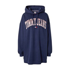 Tommy Jeans Šaty námořnická modř / starorůžová / červená / bílá