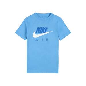 Nike Sportswear Tričko  modrá / světlemodrá / bílá