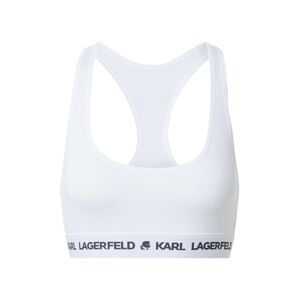 Karl Lagerfeld Podprsenka tmavě šedá / bílá