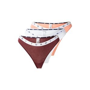 Tommy Hilfiger Underwear Tanga  mandarinkoná / červenofialová / černá / bílá