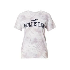 HOLLISTER Tričko námořnická modř / bobule / bílá